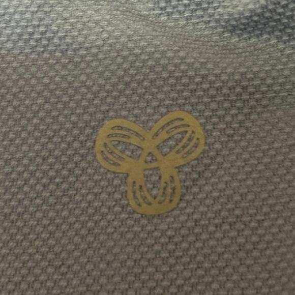 Aritzia TNA Blue Long Sleeve Mock Neck T Shirt Tee Yoga Athletic Crop Top Sz M - Picture 3 of 3